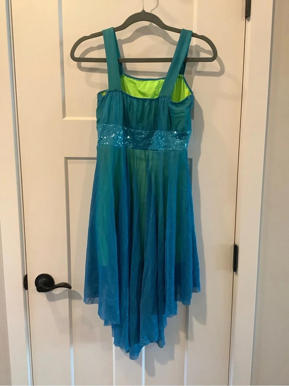 Revolution Teal and Aqua Girls' Dance Costume Dress